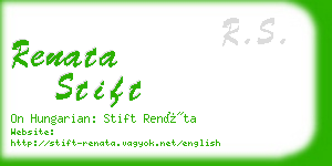 renata stift business card